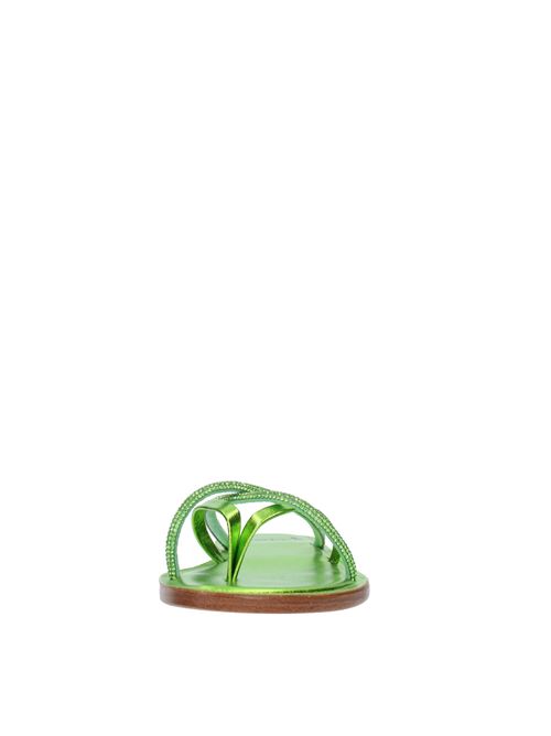 Leather flip-flop mules CAPRI COUTURE | PATMOSVERDE
